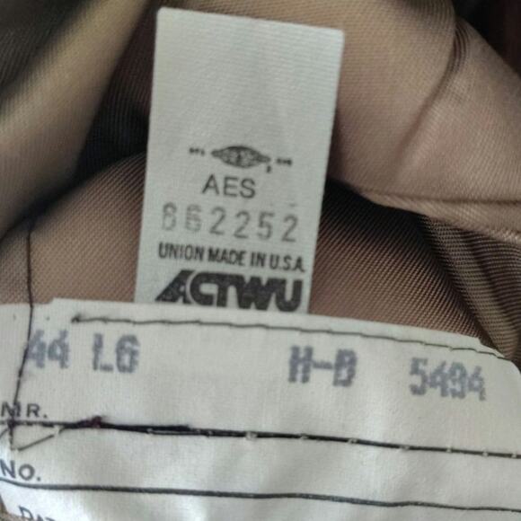 Evan Picone Men’s Brown Wool Tweed Sport Coat Blazer Brown Mens Size 44L - Picture 6 of 6